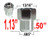 Gorilla® 12mm x 1.5 Chrome Lug Nuts Mag Seat Right Hand Thread Chrome Sold Individually #73038SM