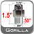 Gorilla® 12mm x 1.5 Chrome Lug Nuts Mag Seat Right Hand Thread Chrome Sold Individually #73138SM