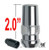 Gorilla® 14mm x 1.5 Wheel Locks Tapered (60°) Seat Right Hand Thread Chrome 5 Locks w/Key #76641NB5