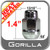 Gorilla® 7/16" x 20 Chrome Lug Nuts Tapered (60°) Seat Right Hand Thread Chrome Sold Individually #91178HT