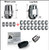 Gorilla® 7/16" x 20 Lug Nut & Lock Set Tapered (60°) Seat Right Hand Thread Chrome 4 Locks, 16 Nuts #91773