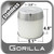 Gorilla® Stainless Wheel Hub Cover Recessed w/Emblem Indentation Cylindrical w/Tapered Tip Sold Individually #HC211SS