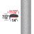 "L" Style Lunar Mist Metallic Door Edge Guards 1C8 ( TG1C8 ), Sold by the Foot, Trim Gard® # NE1C8