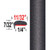 "L" Style Magnetic Metallic Door Edge Guards 0J7 ( TG0J7 ), Sold by the Foot, Trim Gard® # NE0J7