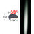 "L" Style Matte Black Door Edge Guards ( CP48 / PT11 ), Sold by the Foot, ColorTrim Plastics® # 10-48