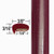 "L" Style Medium Red Metallic Door Edge Guards ( CP41 ), Sold by the Foot, ColorTrim Plastics® # 10-41