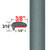 "L" Style Medium Green Metallic Door Edge Guards ( CP37 ), Sold by the Foot, ColorTrim Plastics® # 10-37
