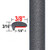 "L" Style Medium Gray/Tan Metallic Door Edge Guards ( CP21 / PT83 ), Sold by the Foot, ColorTrim Plastics® # 10-21