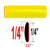 1/4" Wide Yellow Wheel Trim Sold by the Foot, Cowles® # 37-524