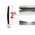 2" Wide Chrome Body Side Molding Sold by the Foot, Cowles® # 38-901