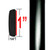 1" Wide Black Molding Trim 202, 209 ( CP20 ), Sold by the Foot, ColorTrim Plastics® # 50-20