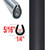 "U" Style Black (Flat) Car Door Guards ( PT11 ), Sold by the Foot, Precision Trim® # 1150-11