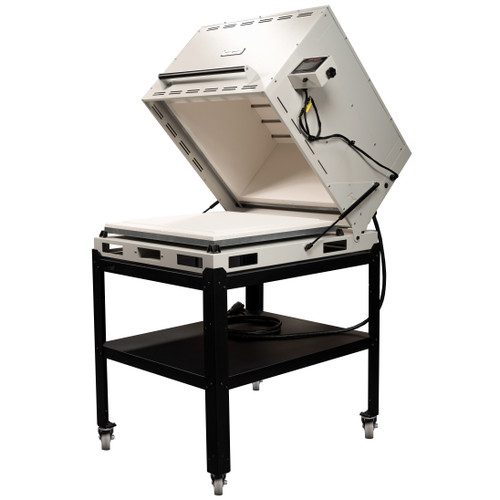 Inside view of HotShot 24G kiln showing heating elements and spacious firing chamber Inside view of HotShot 24G kiln showing heating elements and spacious firing chamber