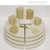 Furniture kit for Evenheat HF 2327 including durable circular kiln shelves and ceramic posts for stacking ware