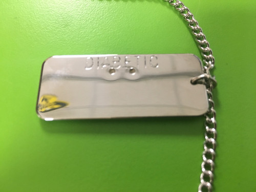 Med ID Necklace, Diabetic