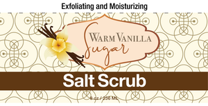 Warm Vanilla Sugar Salt Scrub, 8 oz. Warm Vanilla Sugar Salt Scrub, 8 oz.