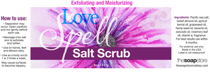 Love Spell Salt Scrub, 8 oz. Love Spell Salt Scrub, 8 oz.