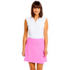 Solid Faux Wrap Skort  - OUTSEAM 17 1/4"