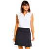 Solid Faux Wrap Skort  - OUTSEAM 17 1/4"
