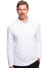 Men's Solid Long Sleeve Polo Shirt