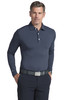 Men's Solid Long Sleeve Polo Shirt
