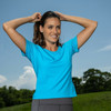 Solid Short Sleeve Crew Neck Top