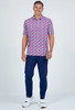 Chaos Pink Short Sleeve Polo Shirt