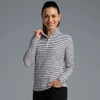 Landon Stripe II Print Long Sleeve Mock Neck Top