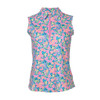 Ethereal Blooms Sleeveless Polo