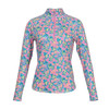 Ethereal Blooms UV Long Sleeve Mock Neck