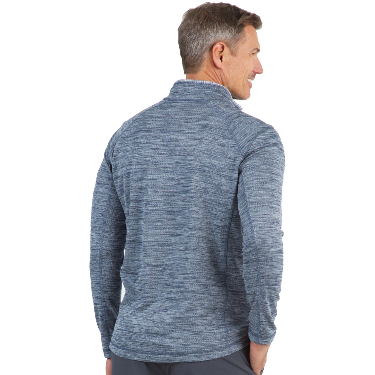 Men's Space Dye Waffle Knit Pullover | Ibkul | Cutler Sports
