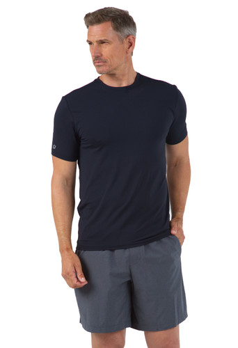 Men's Solid Short Sleeve Crewneck Top