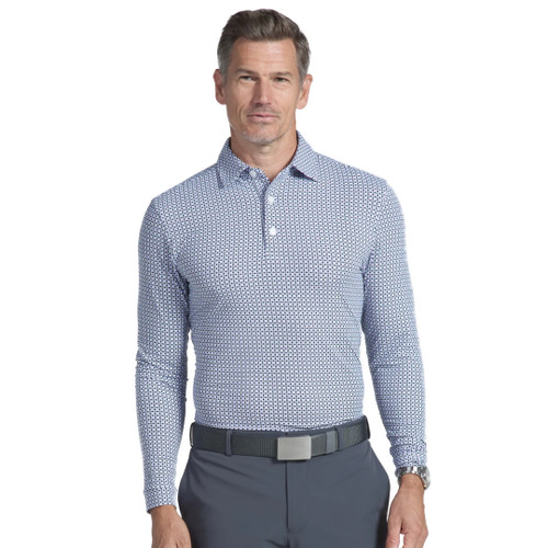 Circle O's Lavender Long Sleeve Polo Shirt