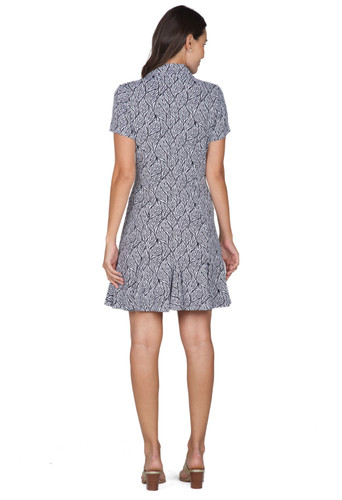 Sally Black Godet Dress