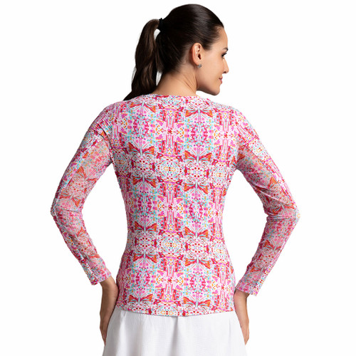 Ridley Watermelon Print Long Sleeve Crew Neck