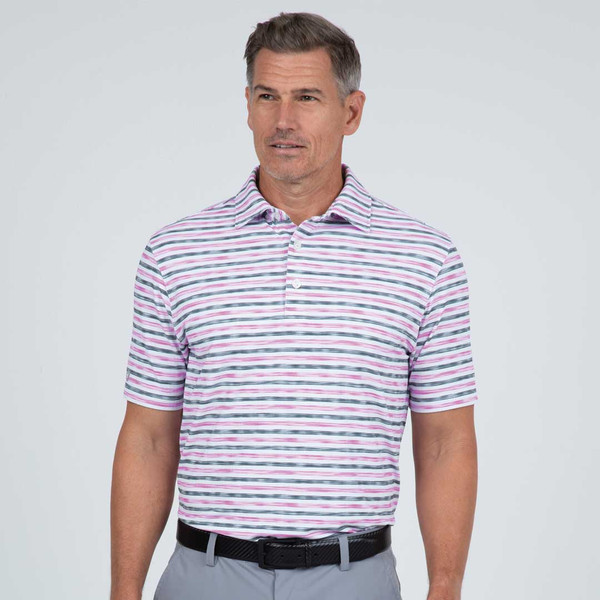 Landon Pink Short Sleeve Polo Shirt