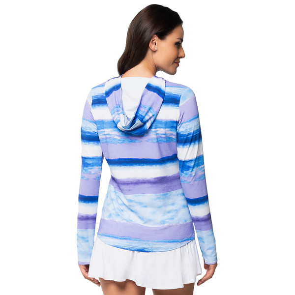 Amy Peri Print Long Sleeve Hoody