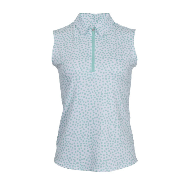 Poppy Dots Sleeveless Polo