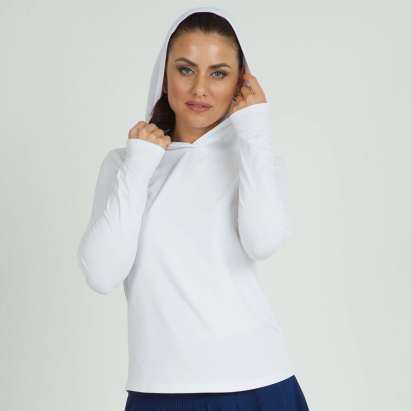 Solid Woman's Long Sleeve Hoody