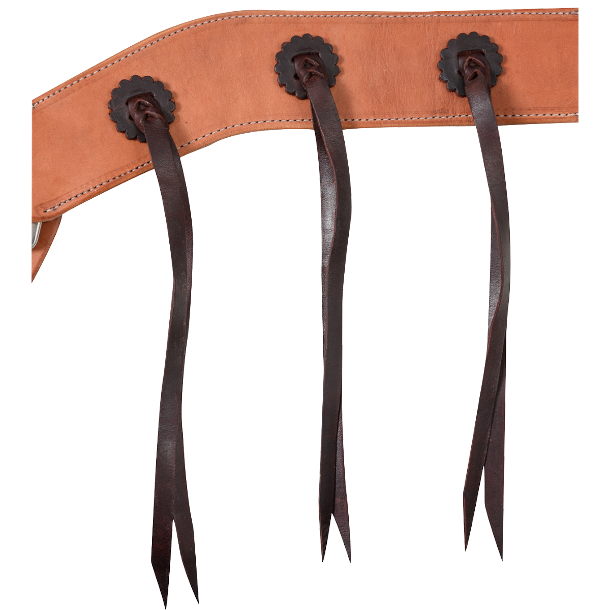 Paire De Rosettes De Harnais D'attelage – Doublées Cuir – Occasion – Sans Marque