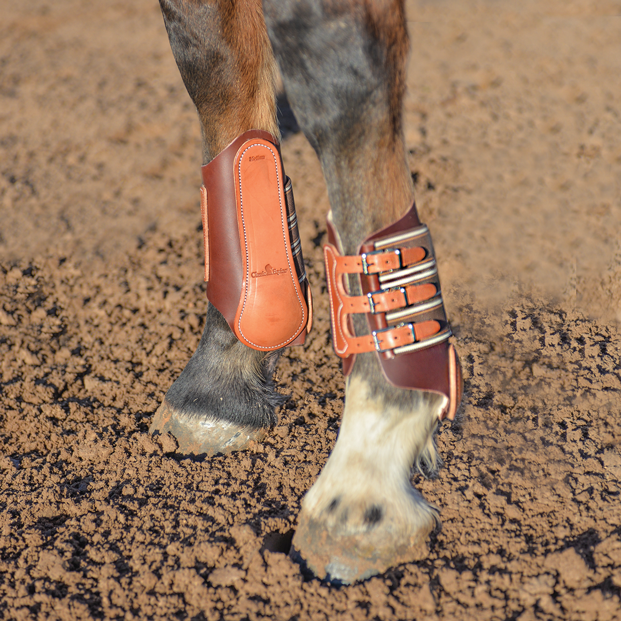 leather splint boots