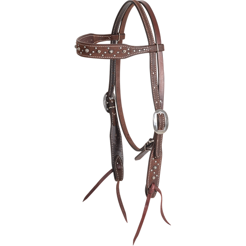 Pewter Dots Headstalls 