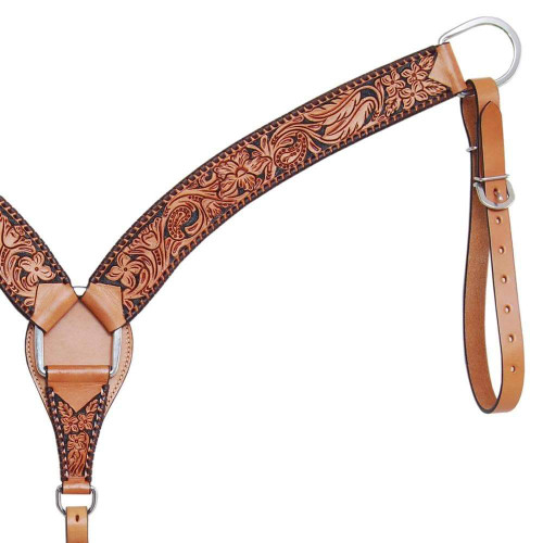 Floral Tooled Breastcollars