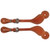 Premium Harness Leather Spur Straps with Diamond Bar Hardware