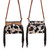 Peppered Print Cowhide Cross Body