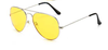 70s Yellow Lens Aviator Sunglasses | Glasses and Sunglasses