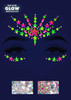 Neon Black Light Face Jewels | Body Art Gems | Leg Avenue | Makeup