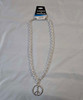 60s Metal Peace Sign Necklace | Costume Accessories and Kits