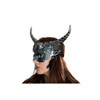 Horned Floral Faun Voodoo Mask Silver | Costume and Theatrical Masks