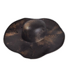 Leatherlike Weathered Pirate Hat Black | Pirates | Hats and Headpieces
